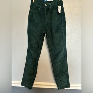 Old navy green corduroy pants